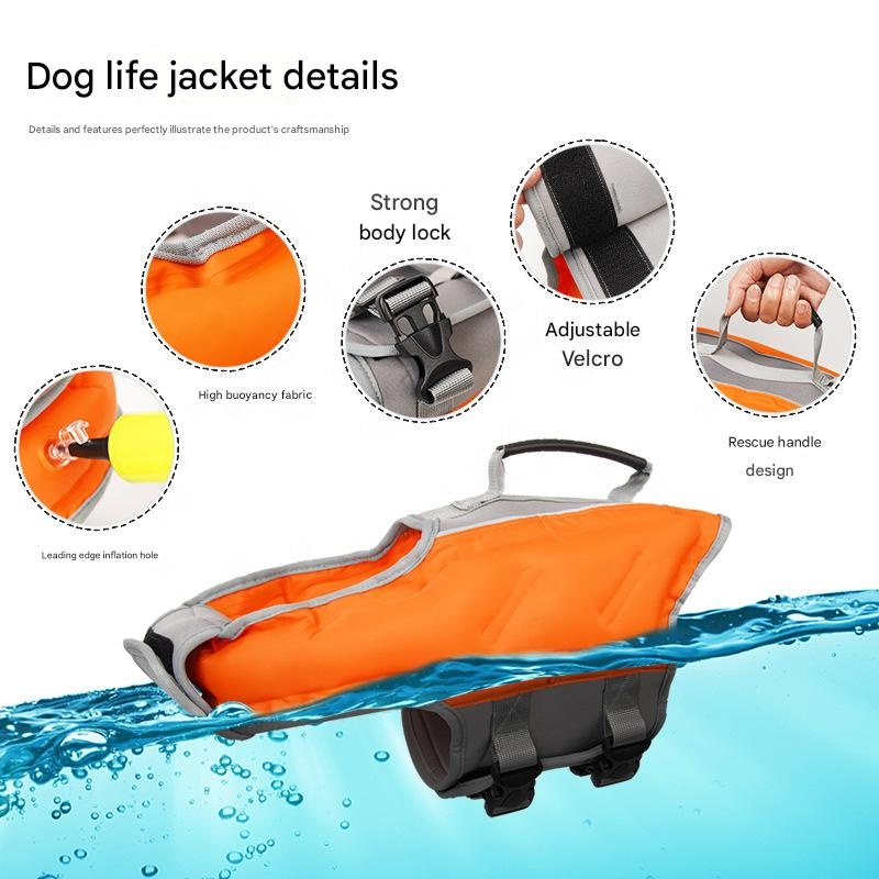 애완동물 구명조끼 여름용 풍선형 수영복은 강한 부력과  - Life Jacket Buoyancy 리뷰 및 가격
