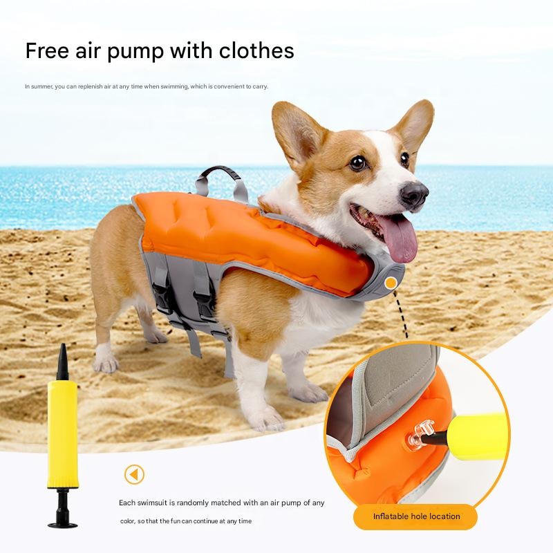 애완동물 구명조끼 여름용 풍선형 수영복은 강한 부력과  - Life Jacket Buoyancy 리뷰 및 가격