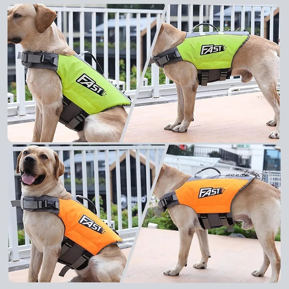 조절 가능한 반려동물 수영 조끼 반사 기능 슈퍼 부력  - Life Jacket Buoyancy 리뷰 및 가격
