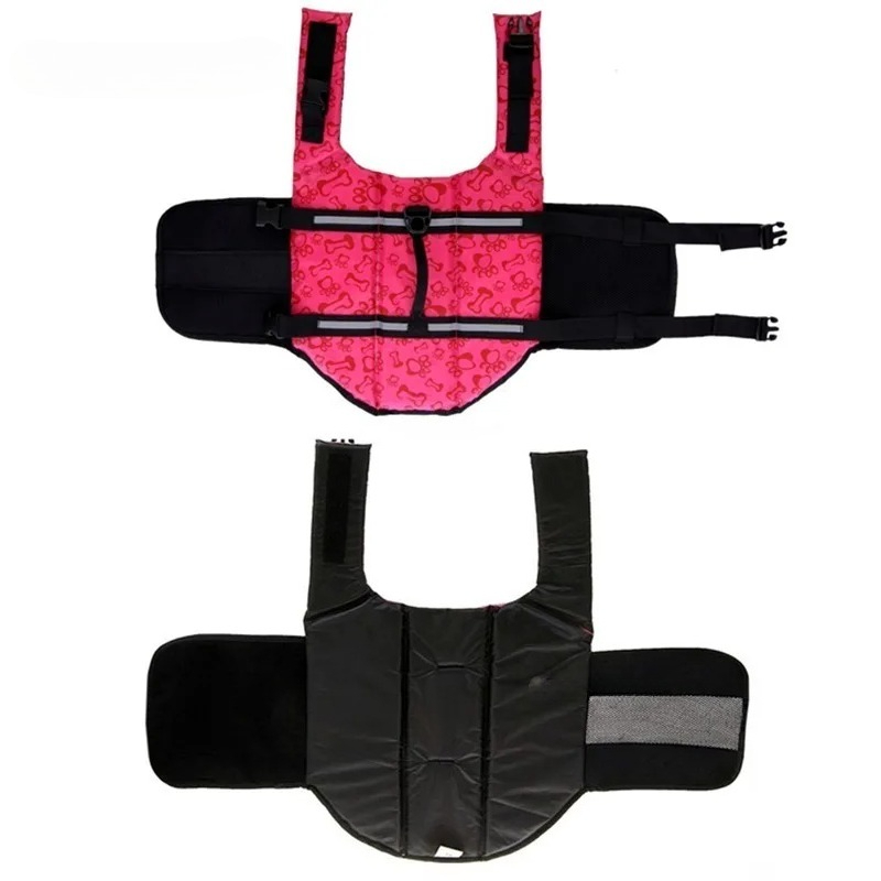 여름 개 구명 조끼 반사 조절 가능한 대형 개 수영복  - Life Jacket Buoyancy 리뷰 및 가격