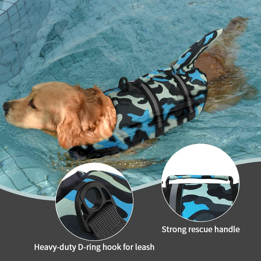 상어 립스톱 개 구명 조끼, 수영 보트 부력 구조 핸들 - Life Jacket Buoyancy 리뷰 및 가격
